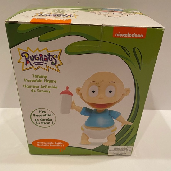 2017 Just Play Nickelodeon Rugrats Poseable Tommy Figure W/ Bottle NEW - Picture 4 of 4